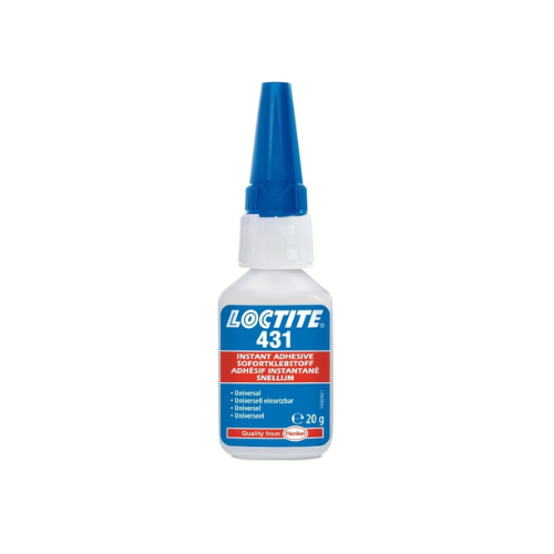 LOCTITE® 431 20g, colorless - medium viscosity, ethyl-based universal instant adhesive