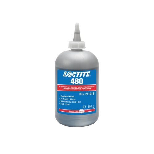 LOCTITE® 480 500g, black - toughened, fast curing instant adhesive