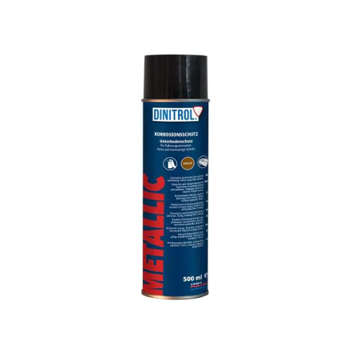 DINITROL METALLIC anti-corrosion agent 500ml spray can, brown